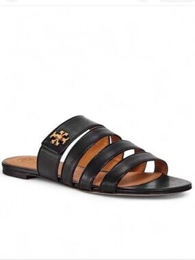 Tory Burch Kira Slide Sandals Black Sz6